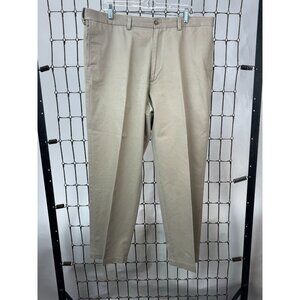 Savane Mens Khaki Cotton Pants Size 40W x 29L